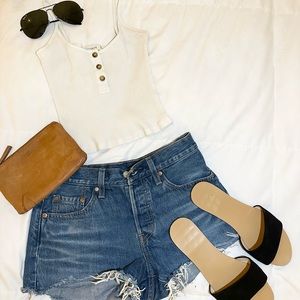 White Cotton on Sexy Crop Tank